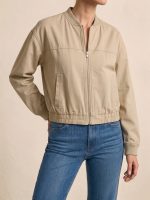 بامبر کتان پاییزه گرم یقه گرد